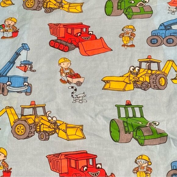 Bob The Builder 2001 Twin Fitted Sheet and Pillowcase - Picture 2 of 4